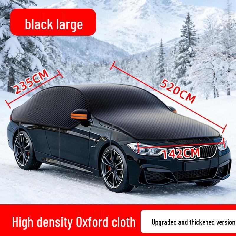 Car Half Cover: Oxford Cloth Frost & Snow Protection for Windshield. Large 520*142cm чорний
Car Half Cover: Oxford Cloth Frost & Snow Protection for Windshield. Large 520*142cm чорний