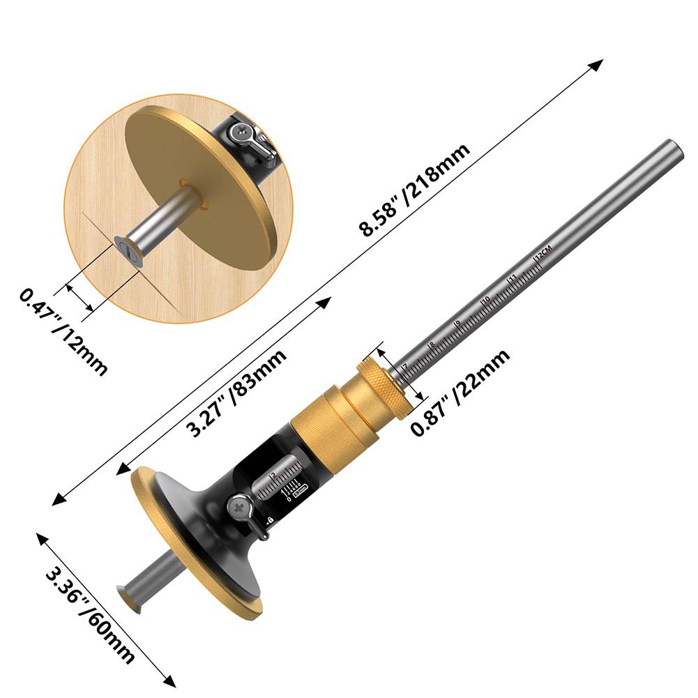Adjustable Woodworking Marking Tool with Rolling Blade and Brass Body for Smooth and Precise Markings on Wood Surfaces China Mainland
Adjustable Woodworking Marking Tool with Rolling Blade and Brass Body for Smooth and Precise Markings on Wood Surfaces China Mainland