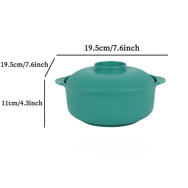 Бытовая кастрюля для риса большой емкости с вертикальным узором, миска с двумя ручками и крышкой Vertical bowl
Бытовая кастрюля для риса большой емкости с вертикальным узором, миска с двумя ручками и крышкой Vertical bowl