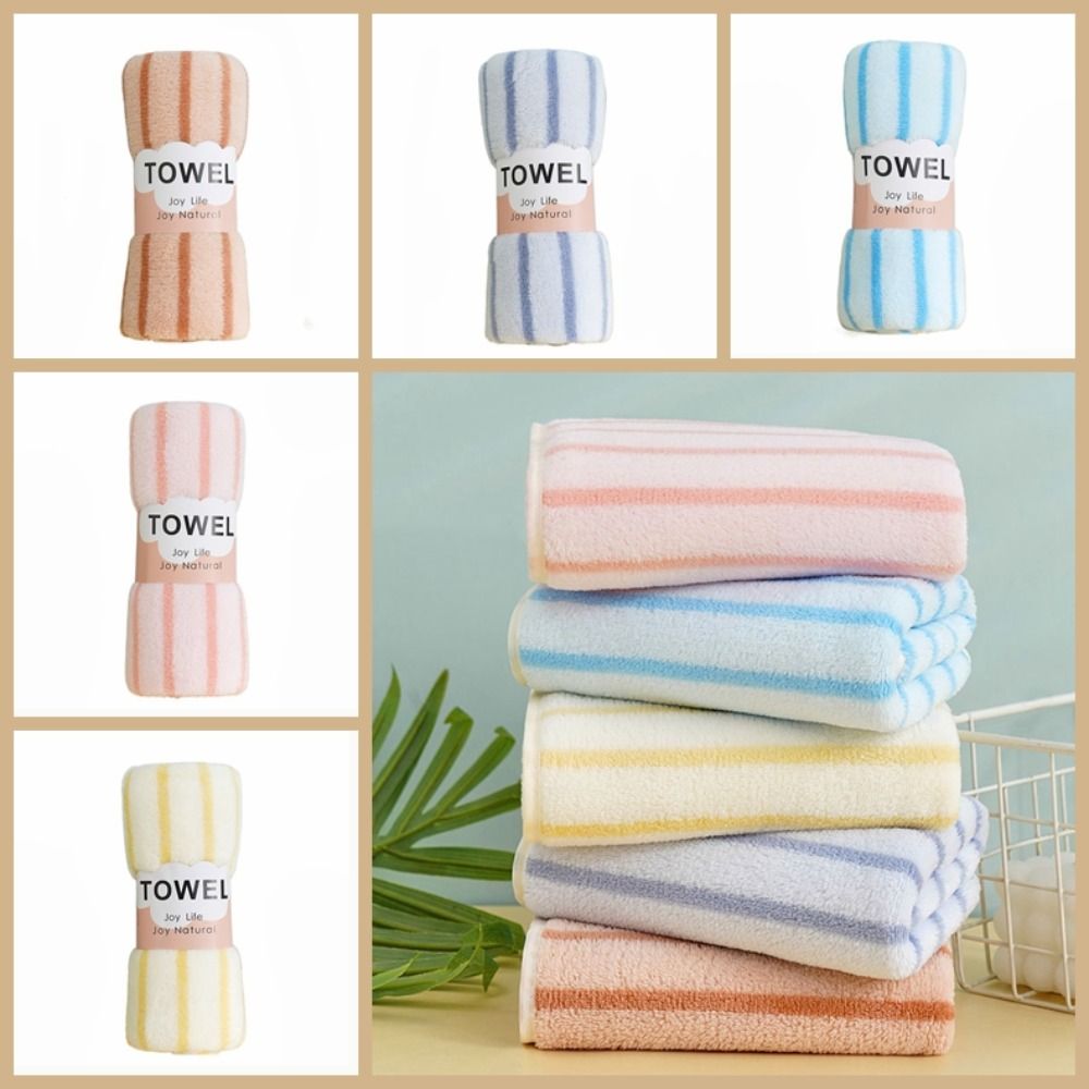 Skin-Friendly Striped Towel Absorbent Face Towel Colorful Coral Velvet Towel Household 30x60cm кавовий
Skin-Friendly Striped Towel Absorbent Face Towel Colorful Coral Velvet Towel Household 30x60cm кавовий