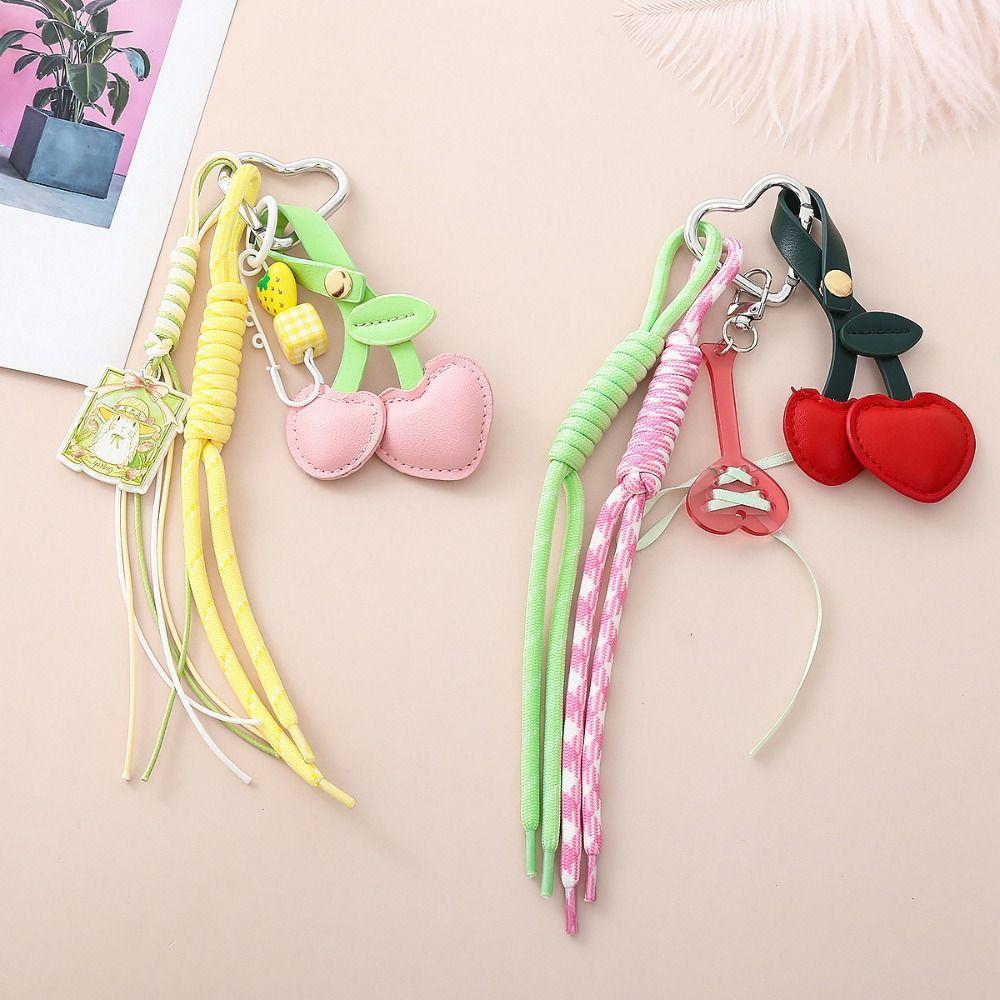 Tassel Cherry Keychain Bowknot Fruit Style Charms Car Keyring Leather Cherry Pendant Lady/Women Style 1
Tassel Cherry Keychain Bowknot Fruit Style Charms Car Keyring Leather Cherry Pendant Lady/Women Style 1