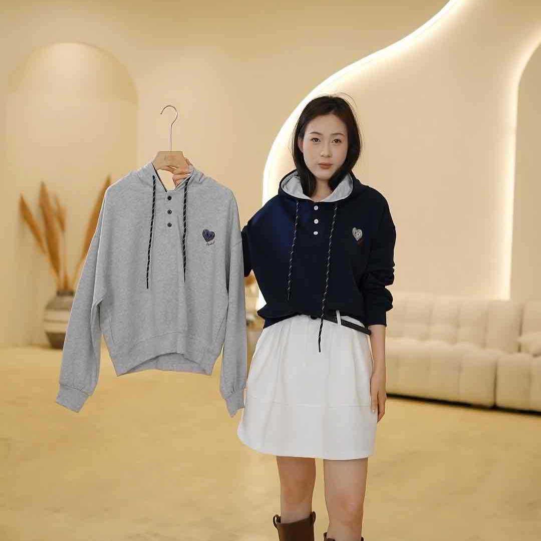 Korean Style Love Embroidery Cropped Hoodie Sweatshirt One Size темно-синий
Korean Style Love Embroidery Cropped Hoodie Sweatshirt One Size темно-синий