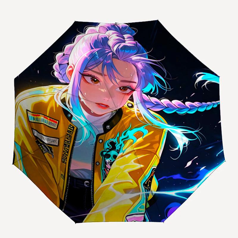 1pc KPop Demon Hunters Automatic Folding Umbrella, Automatic Folding Umbrella with 8 Ribs, Convenient for Outdoor Use 010
1pc KPop Demon Hunters Automatic Folding Umbrella, Automatic Folding Umbrella with 8 Ribs, Convenient for Outdoor Use 010