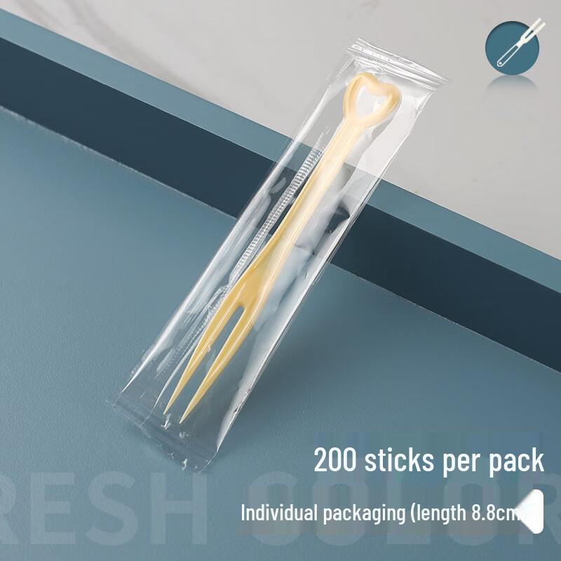 Yangge Disposable Heart-shaped Yellow Plastic Fruit Forks (200 Pcs)
Yangge Disposable Heart-shaped Yellow Plastic Fruit Forks (200 Pcs)