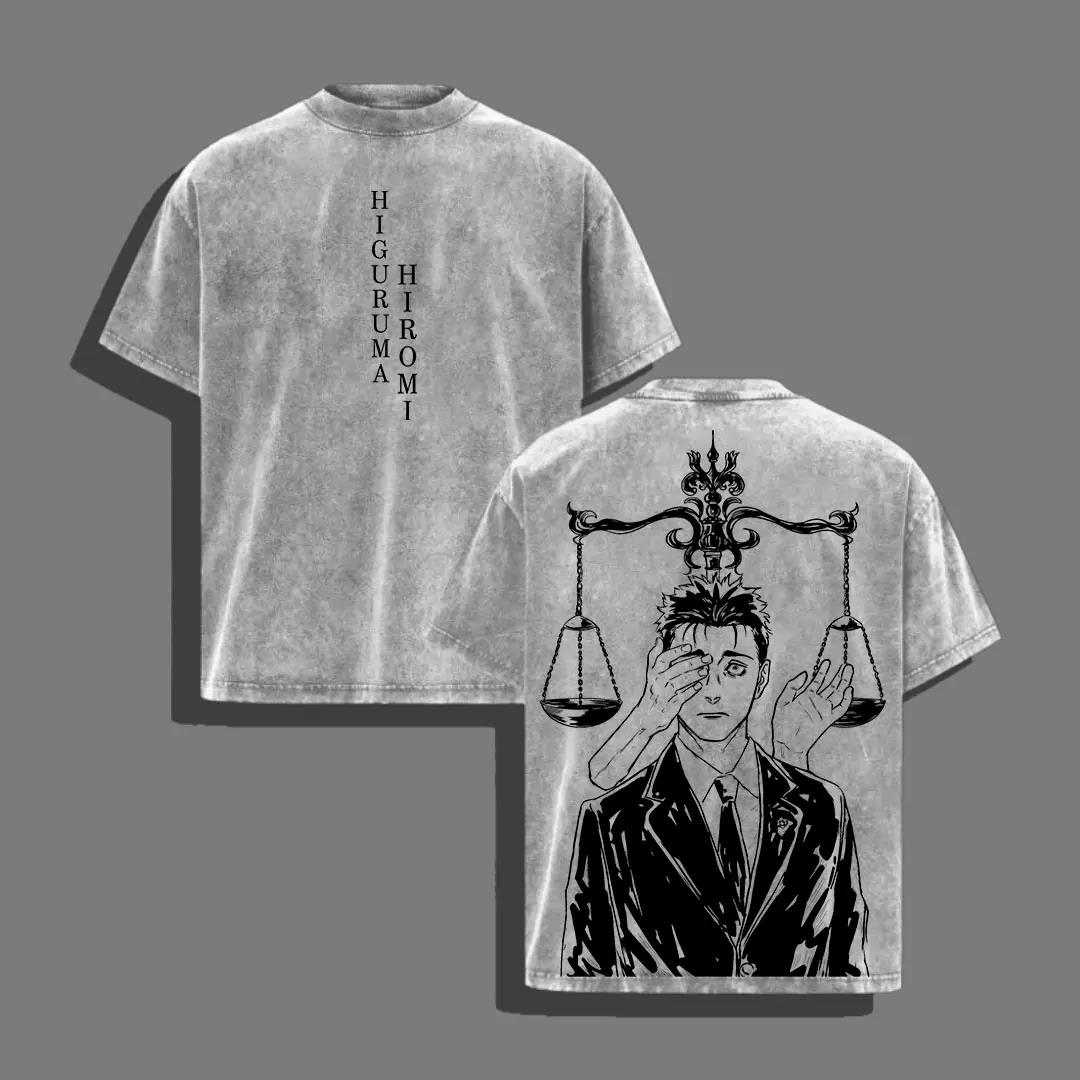 Jujutsu Kaisen Higuruma Hiromi Printed Tee Men Women Washed Cotton T-shirts Manga Vintage T Shirt Harajuku Male Casual Tshirt S&Pack of 1 серый
Jujutsu Kaisen Higuruma Hiromi Printed Tee Men Women Washed Cotton T-shirts Manga Vintage T Shirt Harajuku Male Casual Tshirt S&Pack of 1 серый