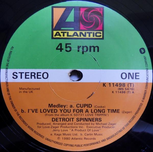 12inch Record SPINNERS - Medley: Cupid / I ve Loved You For K11498T Atlantic 1980 UK Soul/Funk Used
12inch Record SPINNERS - Medley: Cupid / I ve Loved You For K11498T Atlantic 1980 UK Soul/Funk Used