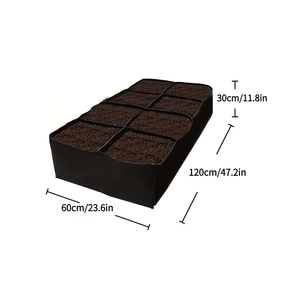 1Pc Thickened Breathable Woven Plant Growing Bag/No-Assembly Planting Bed, Designed Specifically For Vegetables, Flowers, And Herbs, Features Water 1Pc Eight-Grid
1Pc Thickened Breathable Woven Plant Growing Bag/No-Assembly Planting Bed, Designed Specifically For Vegetables, Flowers, And Herbs, Features Water 1Pc Eight-Grid