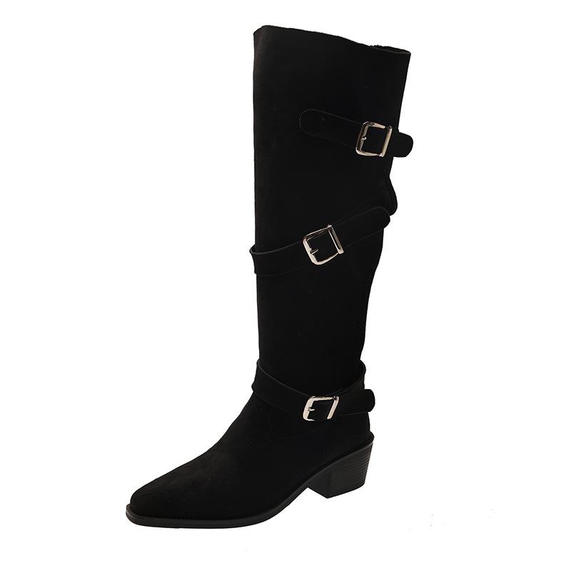 Simple and fashionable women s 2025 new autumn boots Merad high-heeled pointed high-tube knight stacking boots 40 чорний
Simple and fashionable women s 2025 new autumn boots Merad high-heeled pointed high-tube knight stacking boots 40 чорний