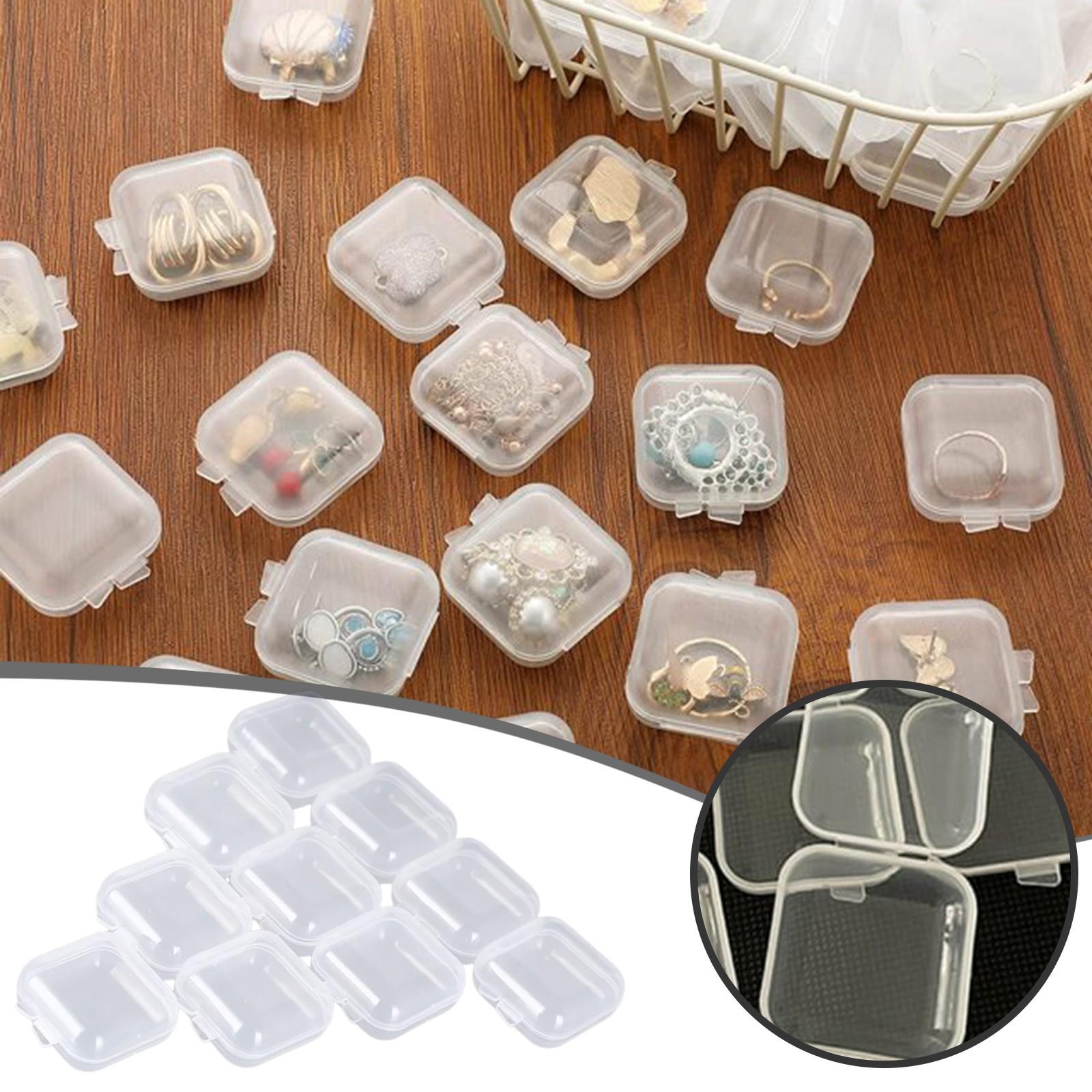 50PCS Transparent Display Box Jewelry Container Mini Storage Case For Necklaces Earring Beads Multifunctional Plastic Organizers One Size белый
50PCS Transparent Display Box Jewelry Container Mini Storage Case For Necklaces Earring Beads Multifunctional Plastic Organizers One Size белый