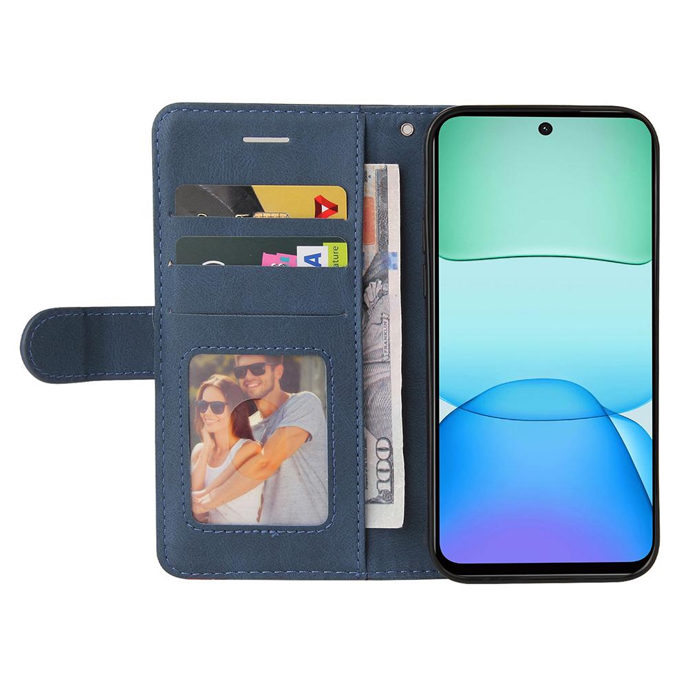 For Xiaomi Redmi 13 5G/13 4G Leather Case Wallet Stand Color Splicing Phone Cover Blue
For Xiaomi Redmi 13 5G/13 4G Leather Case Wallet Stand Color Splicing Phone Cover Blue