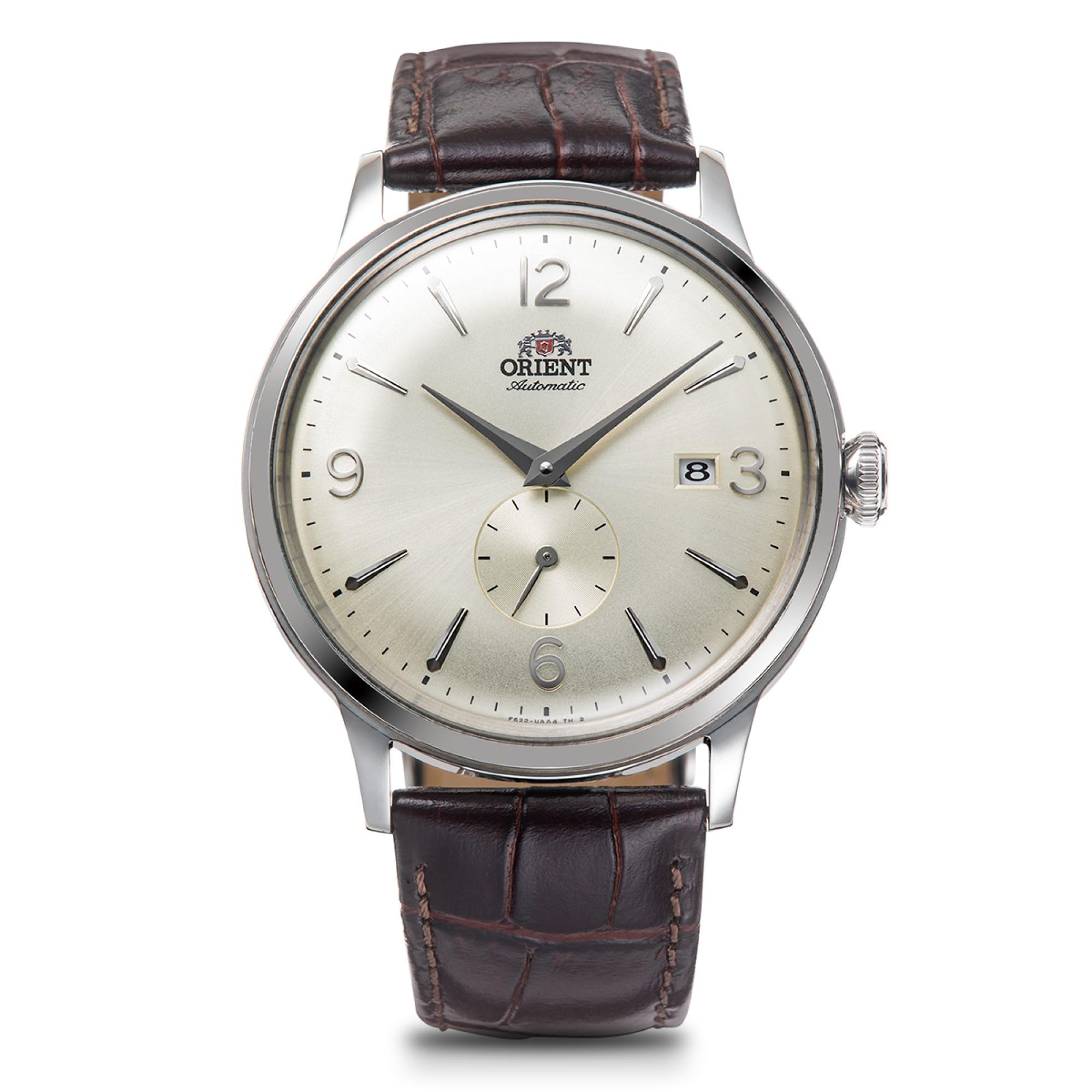 Чоловічий автоматичний годинник ORIENT Bambino, механічний циферблат кольору слонової кістки, включає гарантію від місцевого виробника, RN-AP0003S
Чоловічий автоматичний годинник ORIENT Bambino, механічний циферблат кольору слонової кістки, включає гарантію від місцевого виробника, RN-AP0003S