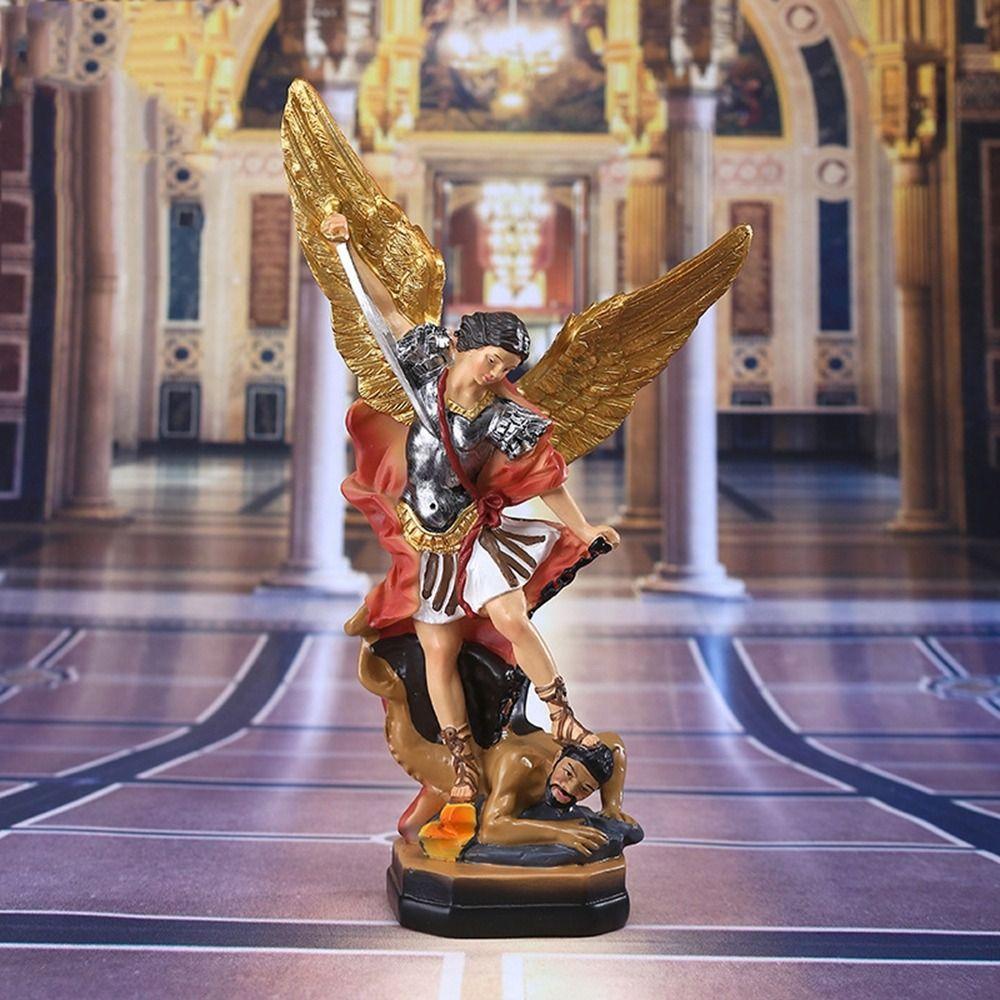 Resin Saint Milka Angel Statue Classical Religious Statue Killing Demon God Sculpture Bedroom Angel
Resin Saint Milka Angel Statue Classical Religious Statue Killing Demon God Sculpture Bedroom Angel
