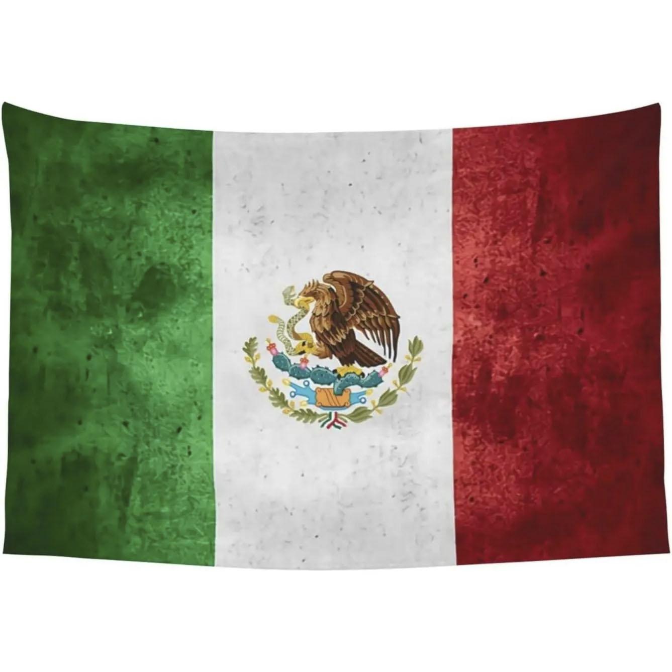 Mexican Flag Hippie Tapestry Large Wall Blanket for Bedroom Dorm Living Room Soccer World Cup Decor for Him 74x94cm(29x37in)
Mexican Flag Hippie Tapestry Large Wall Blanket for Bedroom Dorm Living Room Soccer World Cup Decor for Him 74x94cm(29x37in)