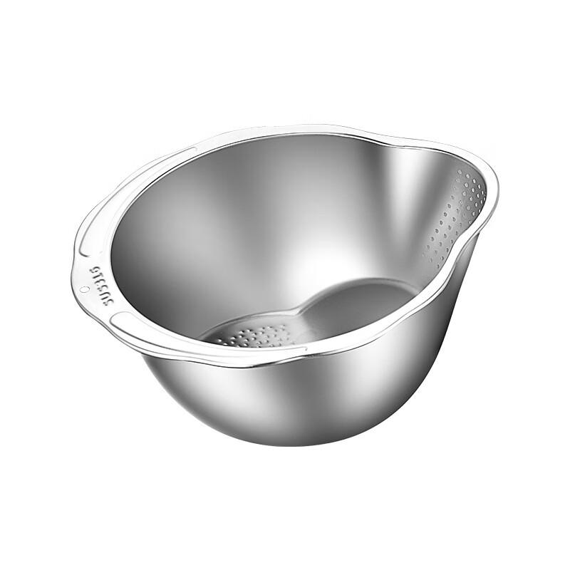 ZISIZ 304 Stainless Steel Thickened Rice & Vegetable Strainer Basket Set (2-Pack)
ZISIZ 304 Stainless Steel Thickened Rice & Vegetable Strainer Basket Set (2-Pack)