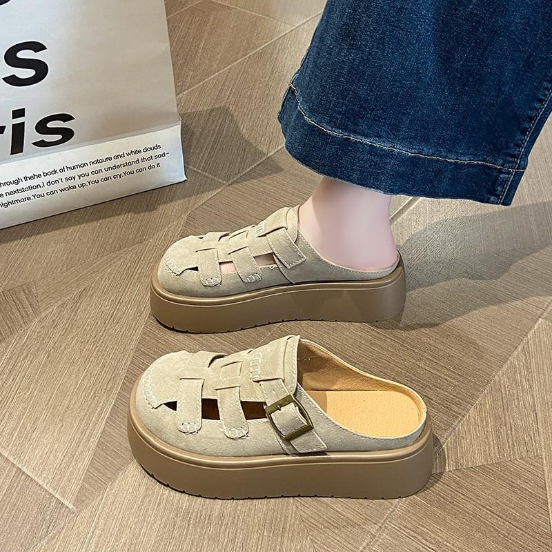 Casual and lightweight retro thick-soled bag head slippers women s outer wear 2025 new summer one-pedal height-increasing Roman sandals 34 верблюд
Casual and lightweight retro thick-soled bag head slippers women s outer wear 2025 new summer one-pedal height-increasing Roman sandals 34 верблюд