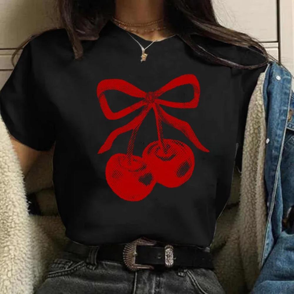 Women s Cherry Print T-Shirt Crew Neck Sleeve Casual Fabric Fruit Vegetable Summer Short Sleeved Harajuku Streetwear Tops Tees 3XL
Women s Cherry Print T-Shirt Crew Neck Sleeve Casual Fabric Fruit Vegetable Summer Short Sleeved Harajuku Streetwear Tops Tees 3XL