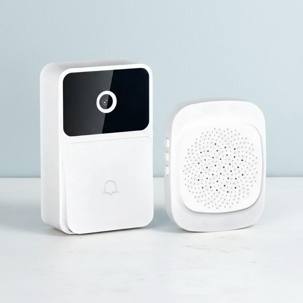 WiFi Video Doorbell Wireless Home Intercom System Door Viewer Night Vision Security Camera білий
WiFi Video Doorbell Wireless Home Intercom System Door Viewer Night Vision Security Camera білий
