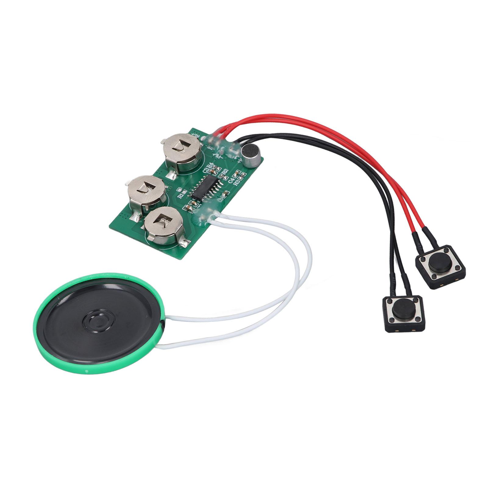 Voice Recording Module, 4 Minutes Voice Recording Greeting Card Sound Recording Module, with 10cm Cable, Play, for
Voice Recording Module, 4 Minutes Voice Recording Greeting Card Sound Recording Module, with 10cm Cable, Play, for
