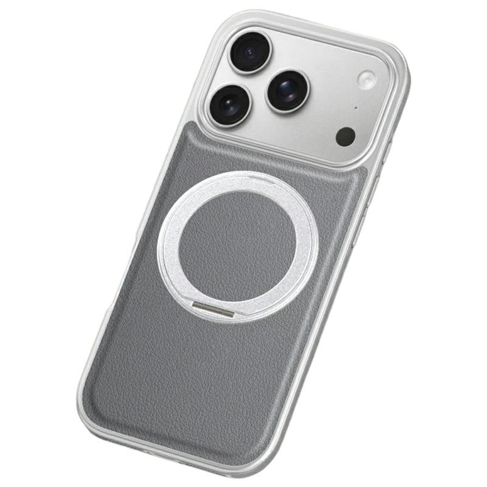 For iPhone 17 Pro Magnetic Case with Rotating Kickstand Leather + PC + TPU Electroplating Phone Cover
For iPhone 17 Pro Magnetic Case with Rotating Kickstand Leather + PC + TPU Electroplating Phone Cover