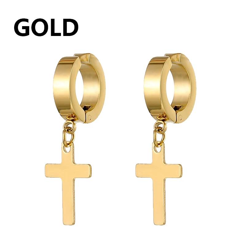 2 Pcs Stainless Steel Clip On Non Piercing Earrings For Women Men Black Gold Color Cross Gothic Punk Rock Drop Pendiente Zircon золотой
2 Pcs Stainless Steel Clip On Non Piercing Earrings For Women Men Black Gold Color Cross Gothic Punk Rock Drop Pendiente Zircon золотой