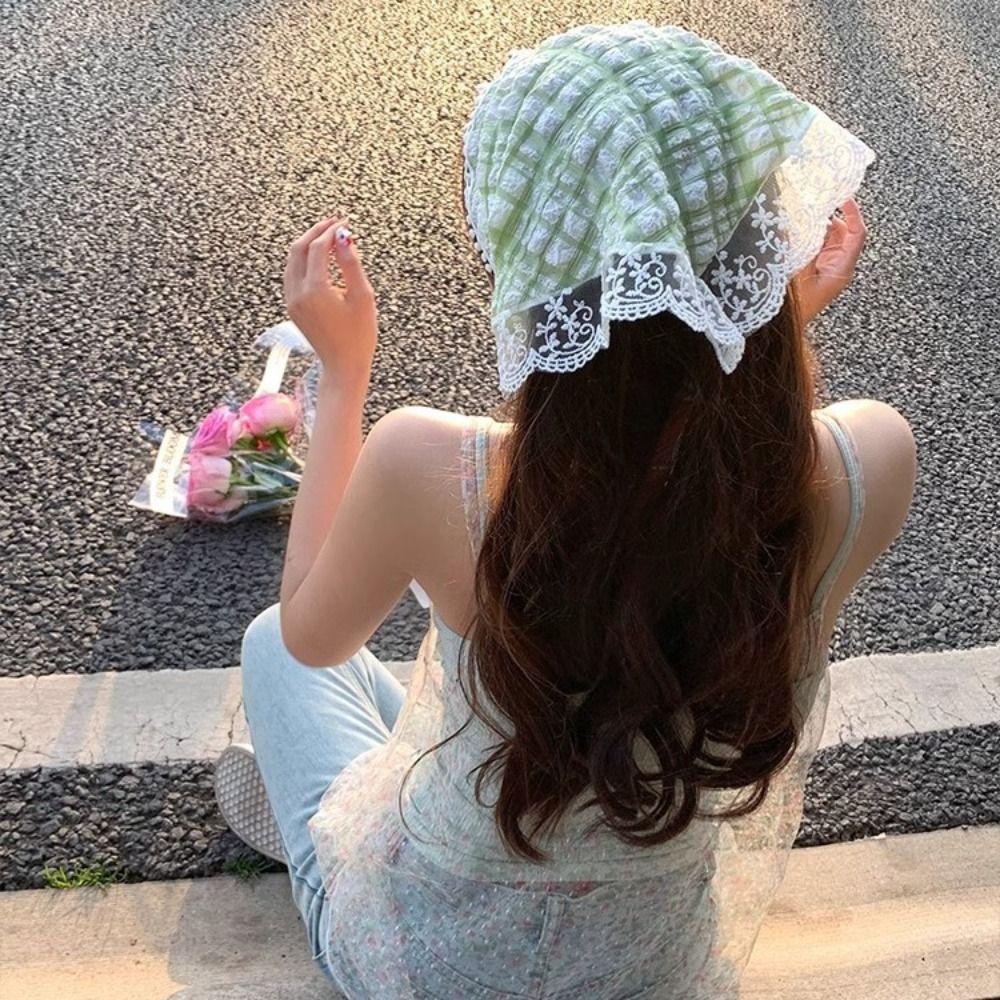 Countryside Style Lace Hair Scarf Turban Triangle Scarf Elegant Triangle Bandana Girls
Countryside Style Lace Hair Scarf Turban Triangle Scarf Elegant Triangle Bandana Girls