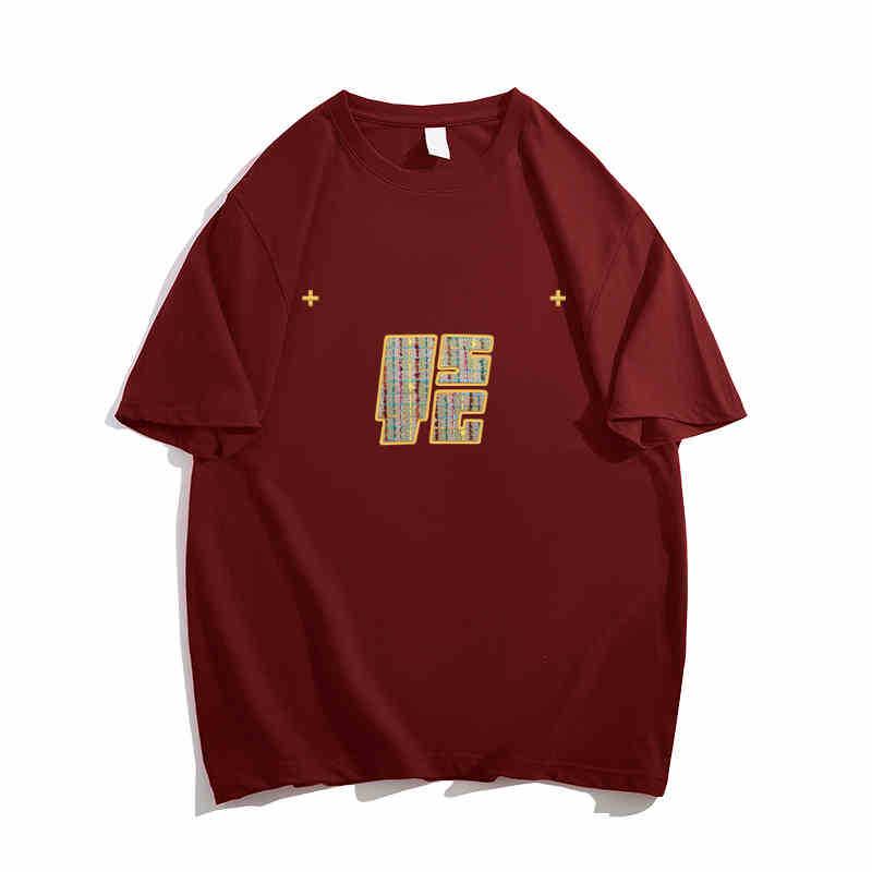 Футболка большого размера из хлопка в стиле ретро с темно-синим принтом для женщин - летний модный топ с коротким рукавом M (80-100 Jin) вино красного
Футболка большого размера из хлопка в стиле ретро с темно-синим принтом для женщин - летний модный топ с коротким рукавом M (80-100 Jin) вино красного