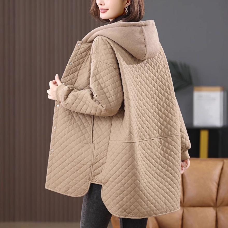 Women s 2024 Winter Mid-Length Hooded Cotton Coat – Casual Loose Fit Warm Jacket L (suggested for 115-130 jin)
Women s 2024 Winter Mid-Length Hooded Cotton Coat – Casual Loose Fit Warm Jacket L (suggested for 115-130 jin)