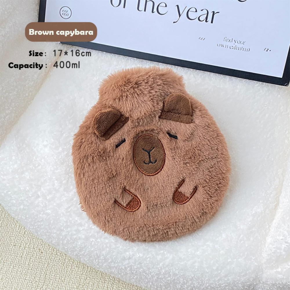 High Quality 400ML Plush Hot Water Bag Cartoon Cat/Capybara Design Explosion-proof Hand Warmer Reusable Portable Belly Warmer
High Quality 400ML Plush Hot Water Bag Cartoon Cat/Capybara Design Explosion-proof Hand Warmer Reusable Portable Belly Warmer