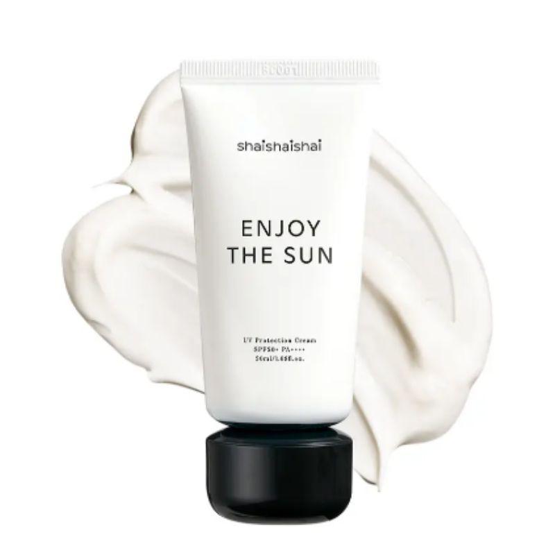 shaishaishai Enjoy The Sun UV Protection Cream SPF50+ PA++++ 50ml – Lightweight Hydrating Korean Sunscreen
shaishaishai Enjoy The Sun UV Protection Cream SPF50+ PA++++ 50ml – Lightweight Hydrating Korean Sunscreen