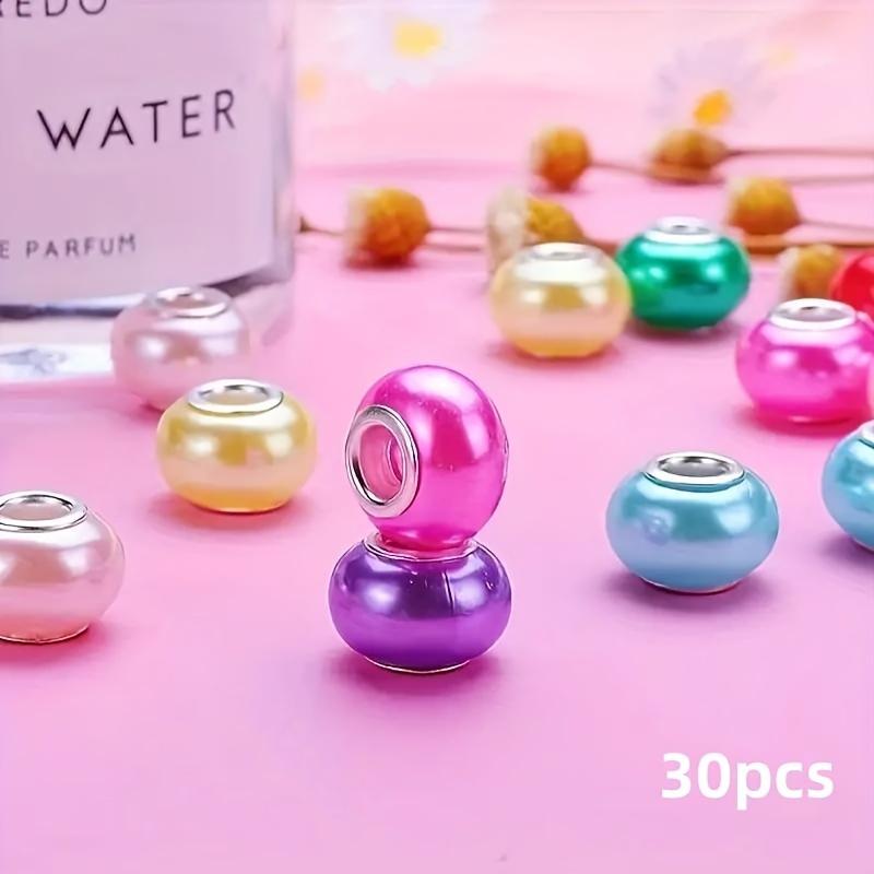 30pcs 14mm mixed color acrylic imitation pearl beads, silver brass core, large hole spacer beads, used for DIY necklace and brac 30pcs
30pcs 14mm mixed color acrylic imitation pearl beads, silver brass core, large hole spacer beads, used for DIY necklace and brac 30pcs