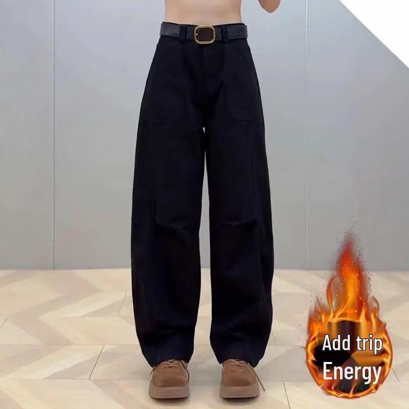 American Retro High Waist Slimming Jeans for Pear-Shaped Women - Loose, Straight & Wide Leg Pants for Spring & Autumn Small
American Retro High Waist Slimming Jeans for Pear-Shaped Women - Loose, Straight & Wide Leg Pants for Spring & Autumn Small