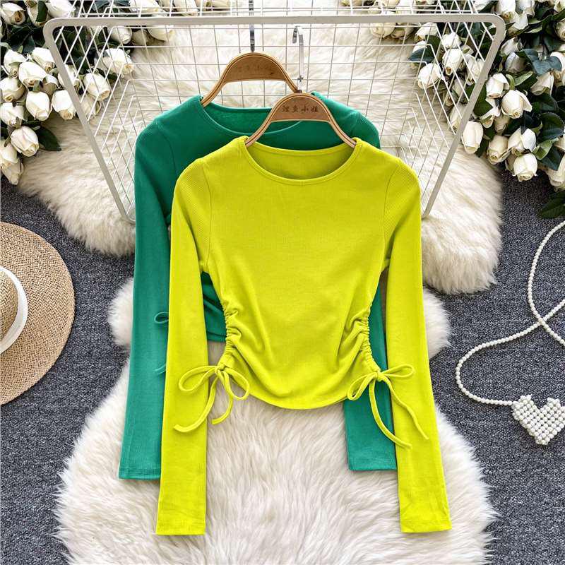 Sweet & Spicy Women s Slimming Drawstring Side T-Shirt - Round Neck, Long Sleeve Versatile Style One Size
Sweet & Spicy Women s Slimming Drawstring Side T-Shirt - Round Neck, Long Sleeve Versatile Style One Size