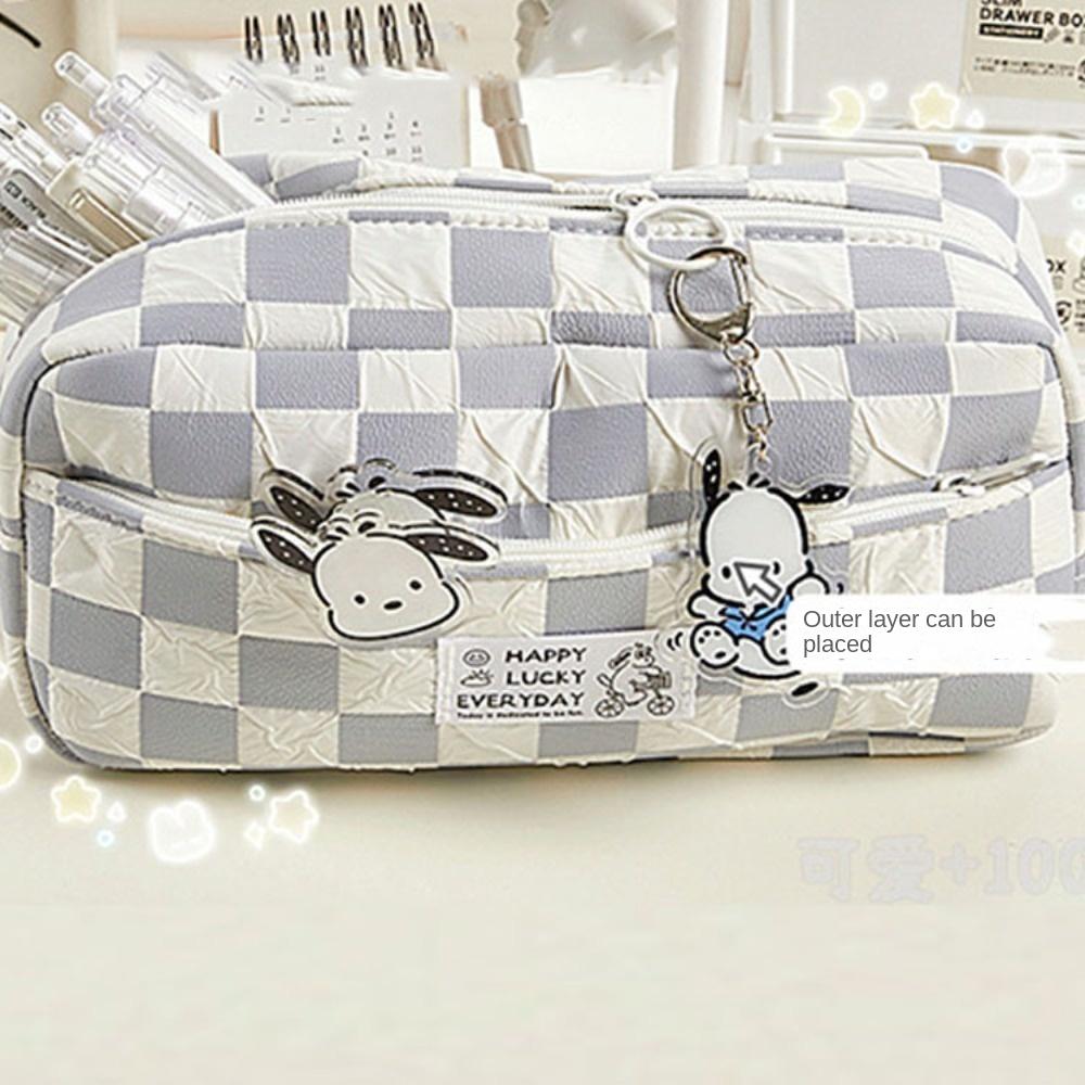 Large Capacity Cartoon Dog Checkerboard Pen Bag Puppy Cosmetic Bag Office School Supplies
Large Capacity Cartoon Dog Checkerboard Pen Bag Puppy Cosmetic Bag Office School Supplies