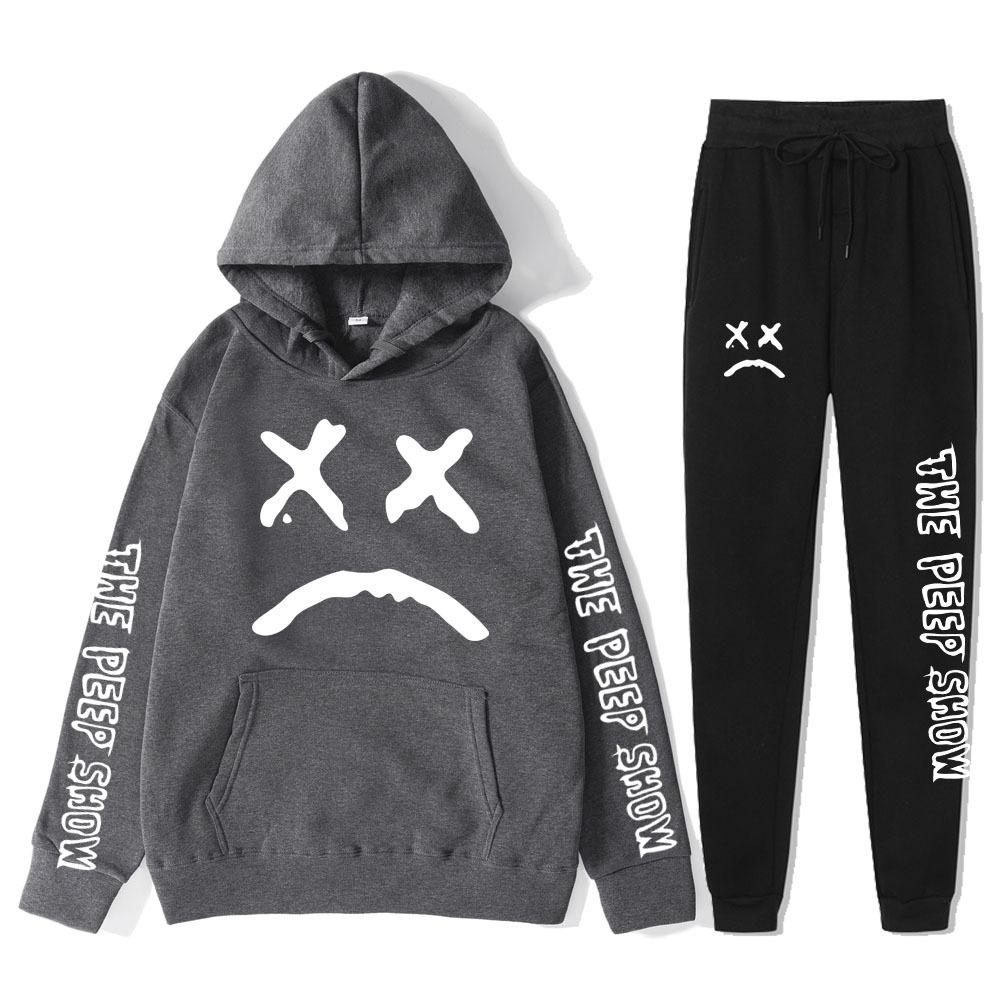 Autumn Winter Lil Peep The Peep Show Graphic Printed Hoodies Sweatpants Set Fashionable Casual Warm Sports Long Sleeved Pants Men s Sport Wear M
Autumn Winter Lil Peep The Peep Show Graphic Printed Hoodies Sweatpants Set Fashionable Casual Warm Sports Long Sleeved Pants Men s Sport Wear M