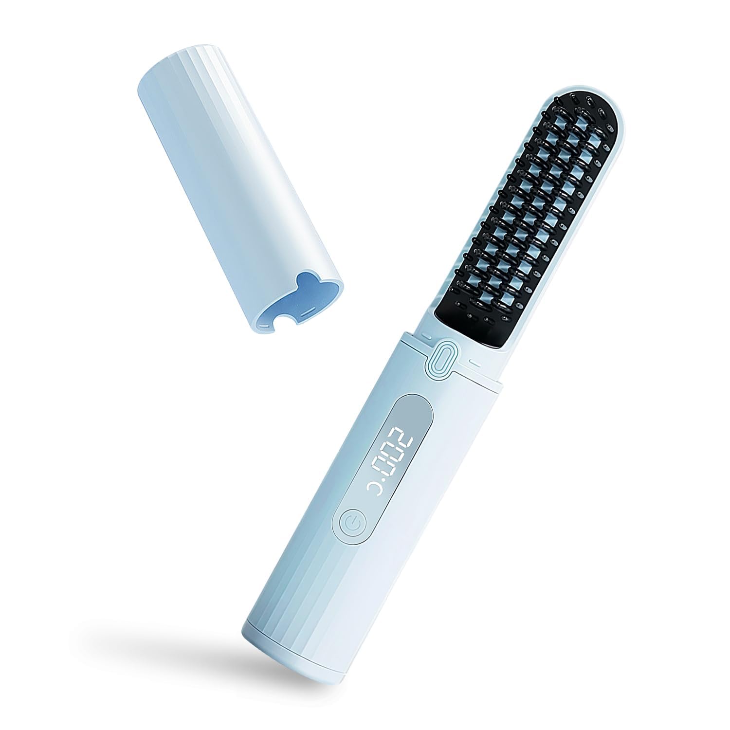 Термощетка Беспроводной утюжок для волос и деловая поездка 15-минутная щетка-утюжок для выпрямления Отрицательные ионы 200 г Маленький и легкий 4 уровня регулируемой температуры синий
Термощетка Беспроводной утюжок для волос и деловая поездка 15-минутная щетка-утюжок для выпрямления Отрицательные ионы 200 г Маленький и легкий 4 уровня регулируемой температуры синий