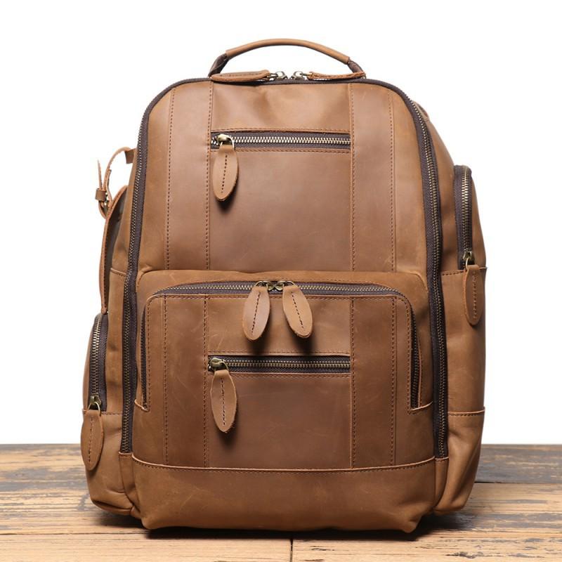 European American Retro Leather Backpack With A Suitcase Multifunctional Travel Crazy Horse Large Capacity Computer Bag Men
European American Retro Leather Backpack With A Suitcase Multifunctional Travel Crazy Horse Large Capacity Computer Bag Men