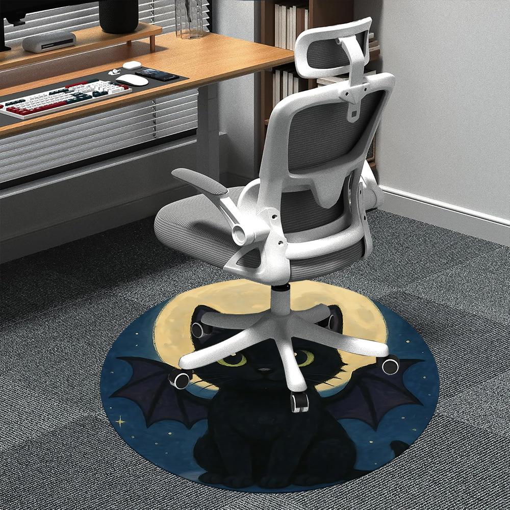 1PC Bat Cat Office Round Area Rug, Indoor Mat Suitable ForOffice, Under Office Chairs Bedroom Living Room Home Decor, Room Deco f039 80cm by 80cm
1PC Bat Cat Office Round Area Rug, Indoor Mat Suitable ForOffice, Under Office Chairs Bedroom Living Room Home Decor, Room Deco f039 80cm by 80cm