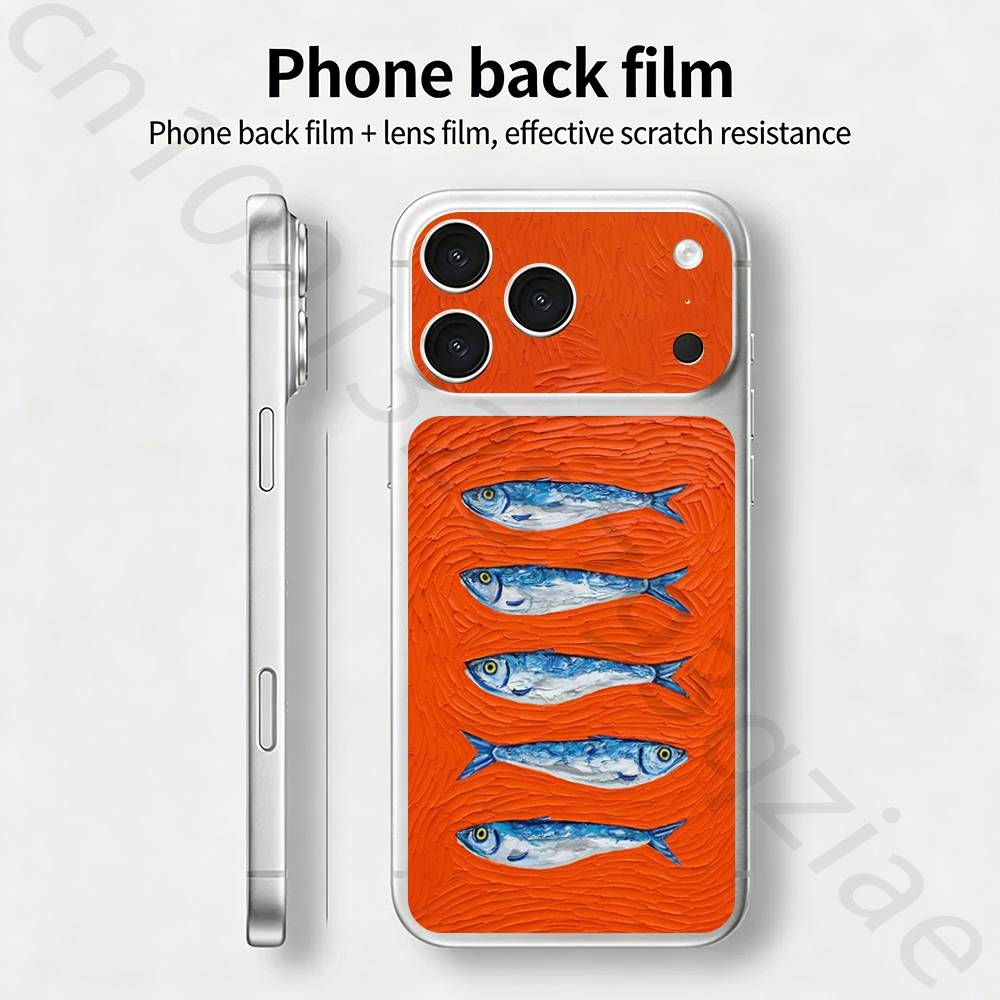 Colorful Sardines TICKET Decal Skin Wrap for iPhone 17 Pro/Pro max Protective Film for Back, Frame, Camera iPhone17pro
Colorful Sardines TICKET Decal Skin Wrap for iPhone 17 Pro/Pro max Protective Film for Back, Frame, Camera iPhone17pro