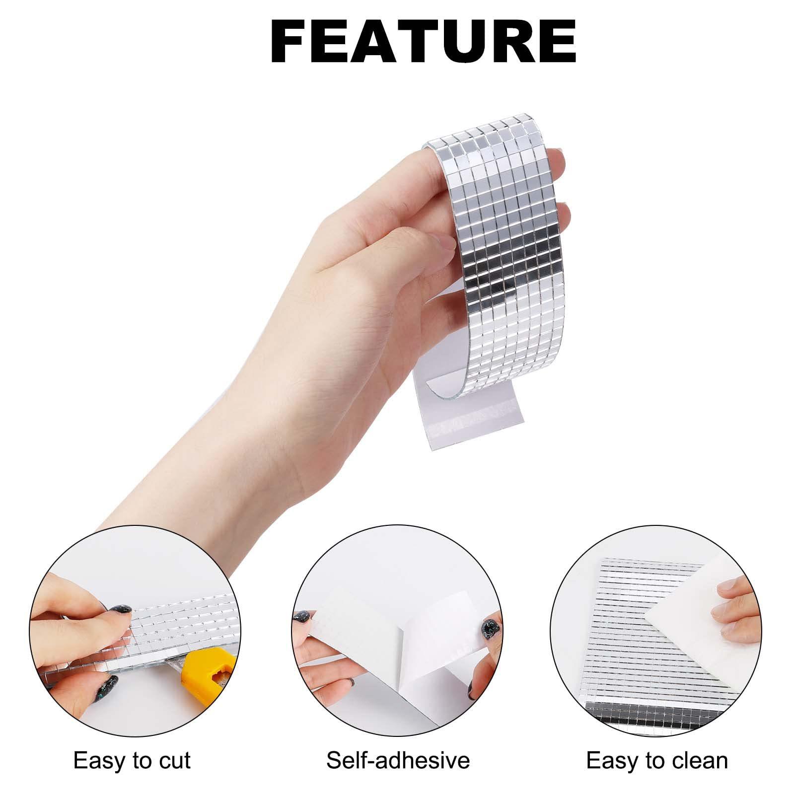 H01200 4x100cm Self-Adhesive Mirror Mosaic Glass Mini Square Tiles DIY Crafts Wall Sticker (Each Square: 5mm) Silver
H01200 4x100cm Self-Adhesive Mirror Mosaic Glass Mini Square Tiles DIY Crafts Wall Sticker (Each Square: 5mm) Silver