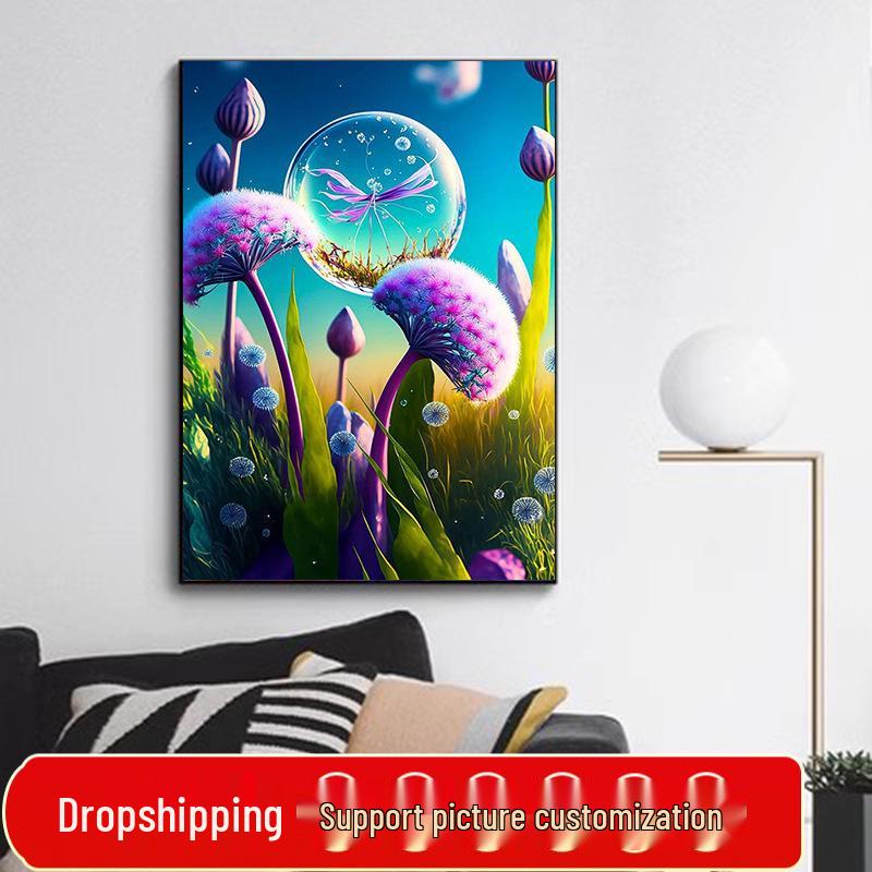 Трансграничная алмазная вышивка полной выкладки: Пейзаж с одуванчиками для гостиной
Трансграничная алмазная вышивка полной выкладки: Пейзаж с одуванчиками для гостиной