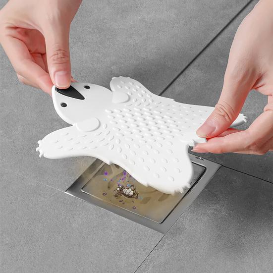 Сливная крышка для пола с милым медведем, защита от запахов, защита от насекомых, блокировка волос, силиконовая крышка для канализационного дезодоранта, сливной фильтр для ванны 
Сливная крышка для пола с милым медведем, защита от запахов, защита от насекомых, блокировка волос, силиконовая крышка для канализационного дезодоранта, сливной фильтр для ванны