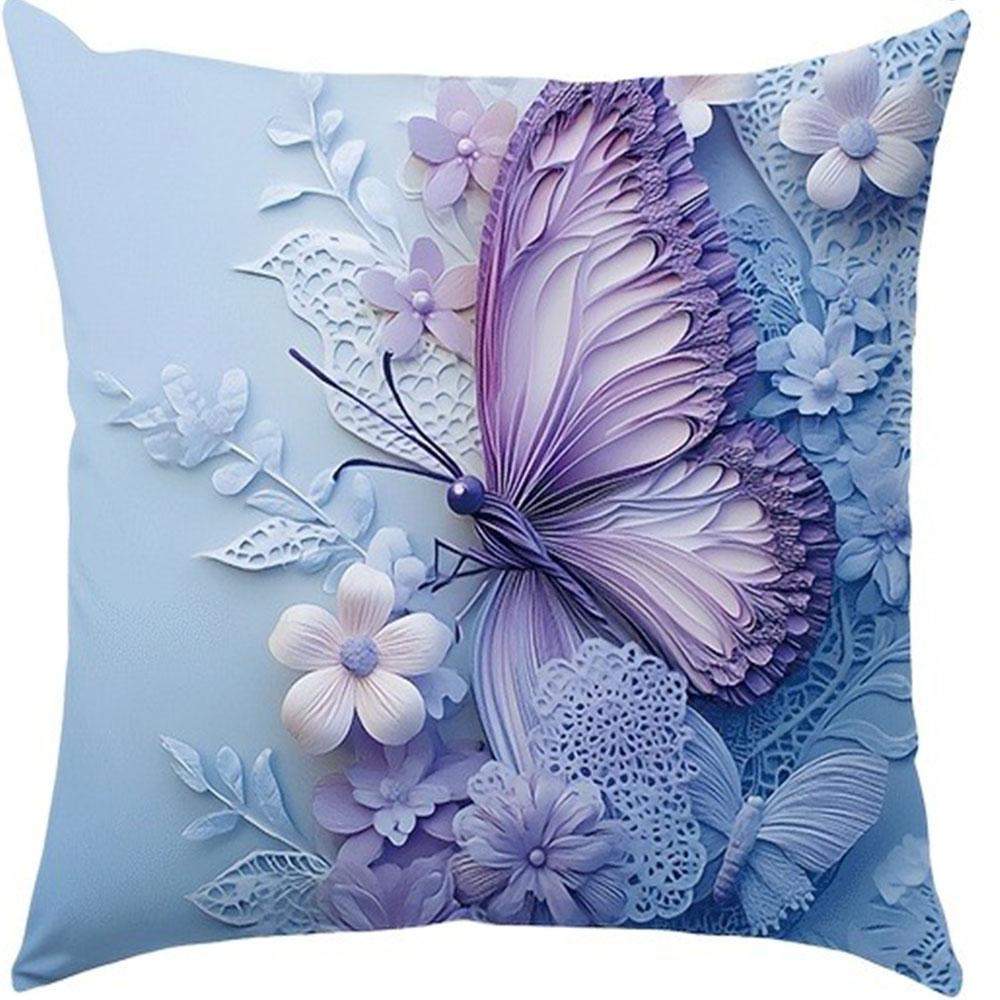 Fantasy Purple Butterfly Floral Pattern Home Decor Pillowcase Living Room Sofa Polyester Cushion Cover with Zipper 16x16Inch
Fantasy Purple Butterfly Floral Pattern Home Decor Pillowcase Living Room Sofa Polyester Cushion Cover with Zipper 16x16Inch