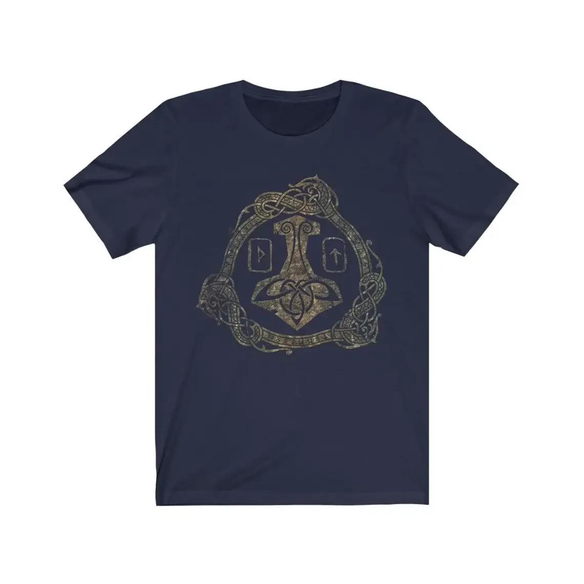 Mjolinir Futhark Thors Hammer Nirdic Warrior Dragon Rune TShirt 100 Cotton ONeck Short Sleeve Summer Casual Mens Tshirt 4XL
Mjolinir Futhark Thors Hammer Nirdic Warrior Dragon Rune TShirt 100 Cotton ONeck Short Sleeve Summer Casual Mens Tshirt 4XL