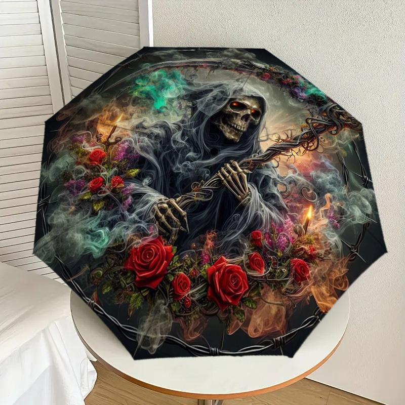 1pc Gothic Reaper with Barbed Wire Halo Umbrella with Plastic Handle,Suitable for All Seasons Home Travel Outdoor UmbrellaDD1369
1pc Gothic Reaper with Barbed Wire Halo Umbrella with Plastic Handle,Suitable for All Seasons Home Travel Outdoor UmbrellaDD1369