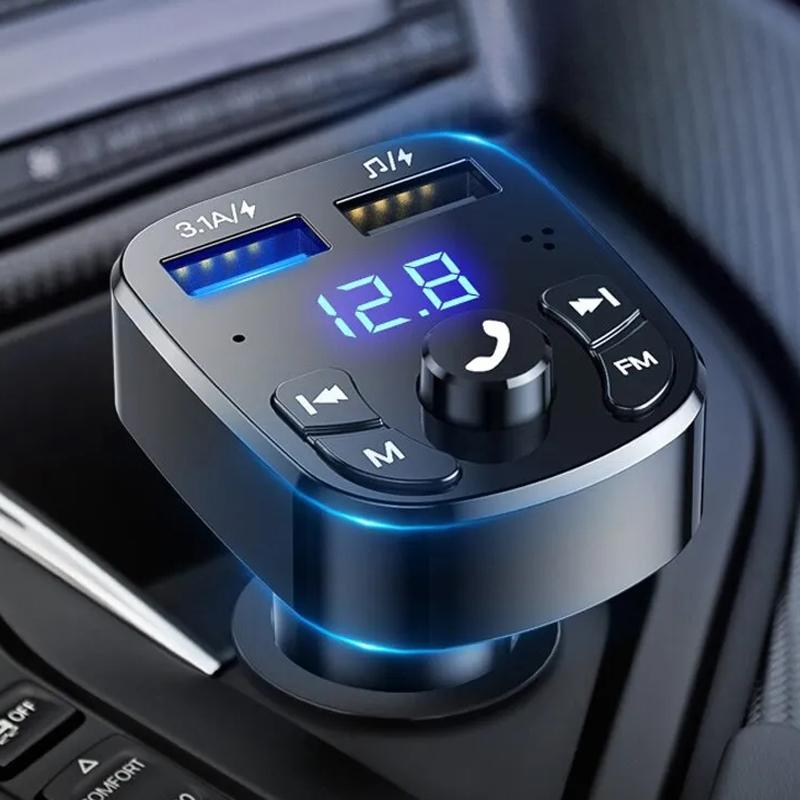 Автомобильный Mp3-плеер с двумя USB-разъемами, быстрое зарядное устройство, FM-приемник Bluetooth, Bluetooth-совместимый 5,0-Fm-передатчик, USB-флеш-накопитель, автомобильный комплект чёрный
Автомобильный Mp3-плеер с двумя USB-разъемами, быстрое зарядное устройство, FM-приемник Bluetooth, Bluetooth-совместимый 5,0-Fm-передатчик, USB-флеш-накопитель, автомобильный комплект чёрный