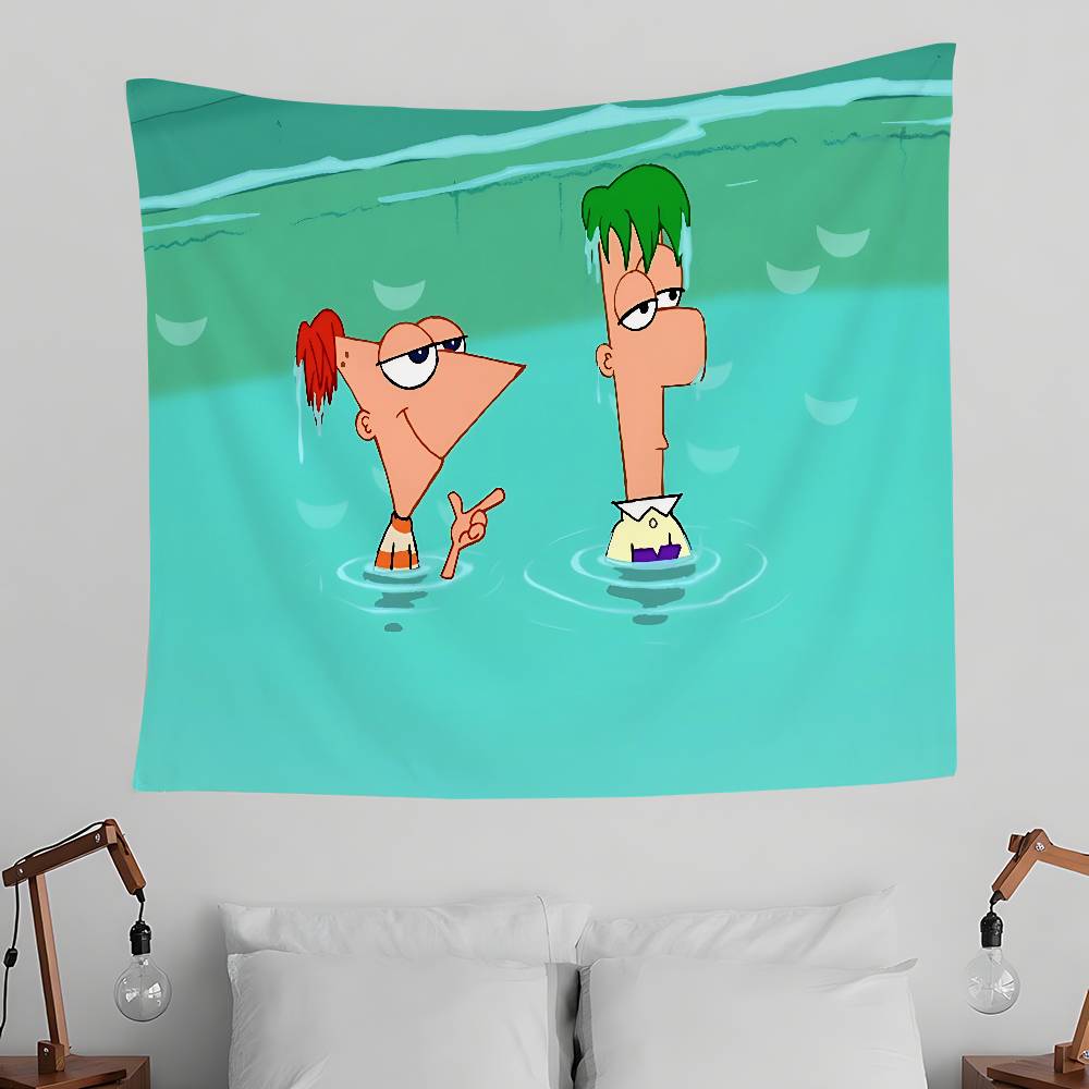 PPhineas And FFerb Cartoon Tapestry Wall Hanging Tapestry Art Deco Blanket Curtain Hanging At Home Bedroom Living Room Decor 74x94cm(29x37in)
PPhineas And FFerb Cartoon Tapestry Wall Hanging Tapestry Art Deco Blanket Curtain Hanging At Home Bedroom Living Room Decor 74x94cm(29x37in)