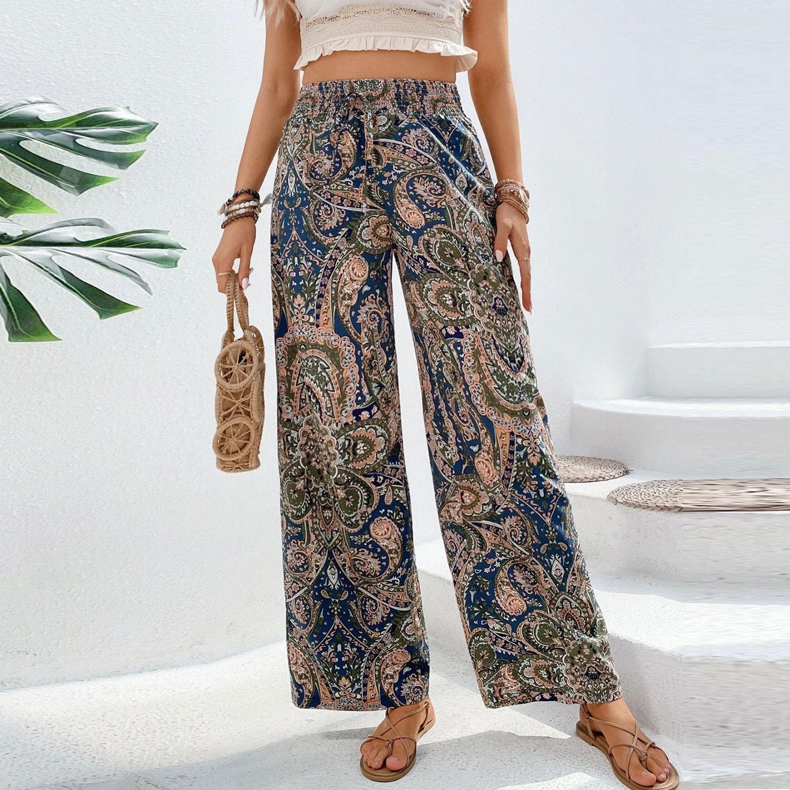 New Women s Fashion Printed Elasticated Mid Waist Comfortable Casual Loose Trousers L
New Women s Fashion Printed Elasticated Mid Waist Comfortable Casual Loose Trousers L