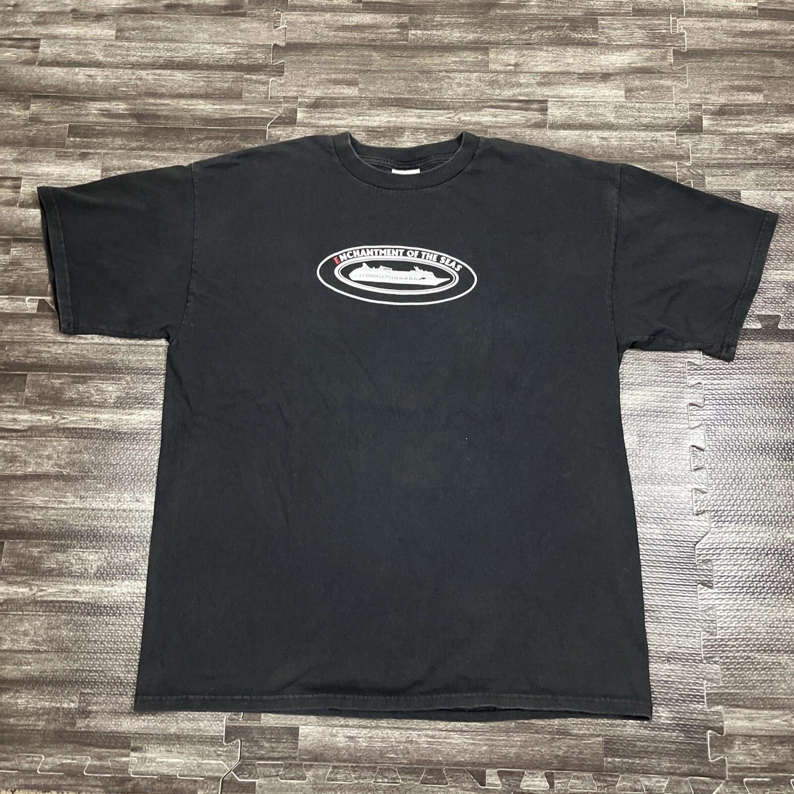 Vintage Enchantment Of The Seas Graphic Tshirt Black XXL 2XL VTG 90s Sailing 2XL
Vintage Enchantment Of The Seas Graphic Tshirt Black XXL 2XL VTG 90s Sailing 2XL