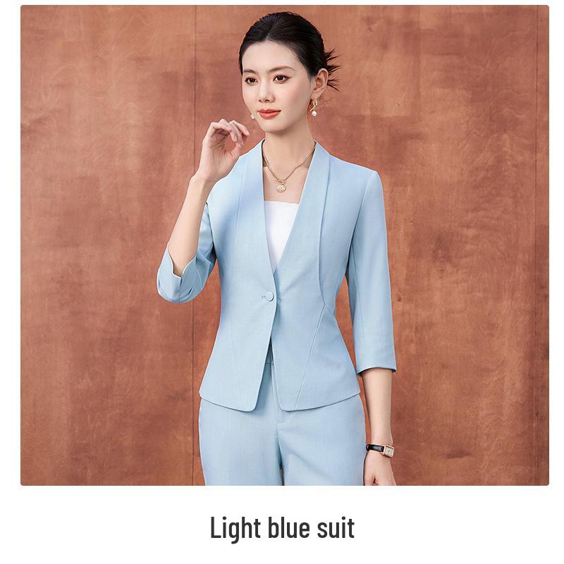 2026 Women s Professional Suit Set with Seven-Sleeve Jacket & Skirt for Beauty Salon L
2026 Women s Professional Suit Set with Seven-Sleeve Jacket & Skirt for Beauty Salon L