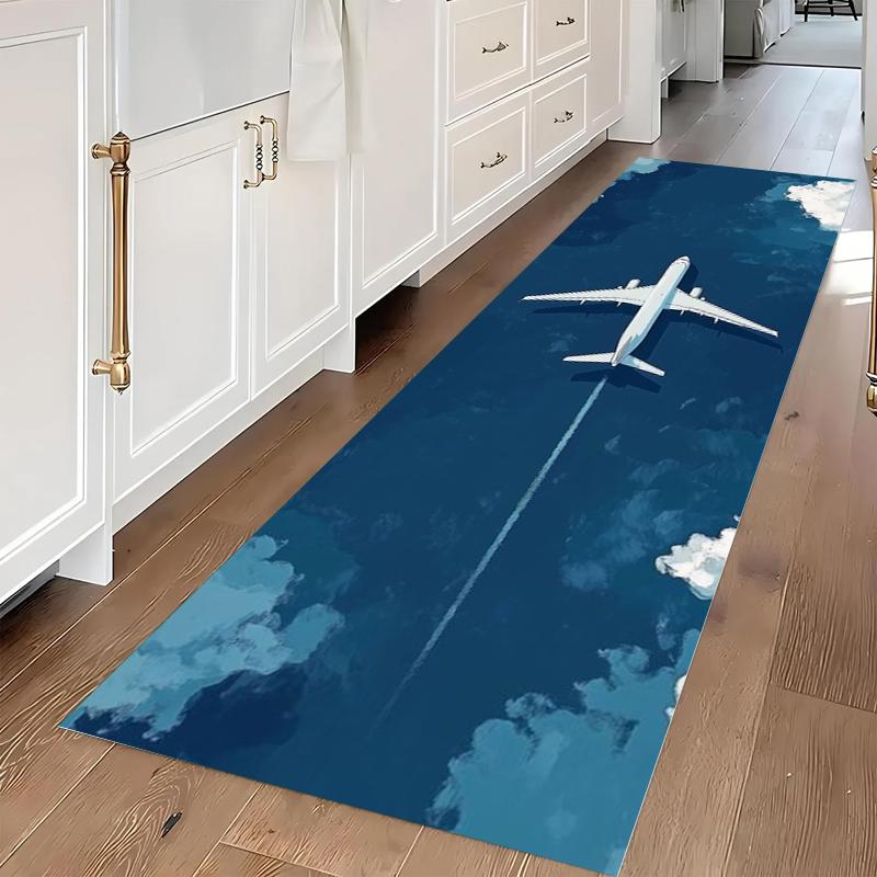 Airport Runway Pad with Airplane Print Runer Design Gray and White Stripes for Entrance Corridor Bedroom Kitchen Decorat Rugs 50x150CM
Airport Runway Pad with Airplane Print Runer Design Gray and White Stripes for Entrance Corridor Bedroom Kitchen Decorat Rugs 50x150CM